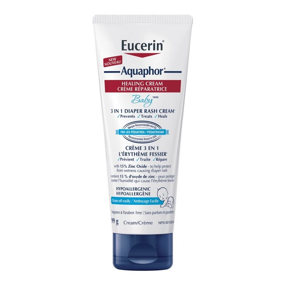 Eucerin Aquaphor Baby 3-in-1 Diaper Rash Cream - 99g