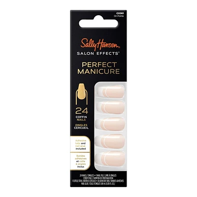 Sally Hansen Salon Effects Perfect Manicure False Nails Kit - Coffin - On Pointe (CO361) - 24's