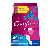 Carefree Thong Pantiliner - Unscented - 49s