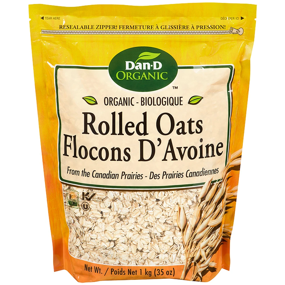 Dan-D-Pak Organic Rolled Oats - 1kg