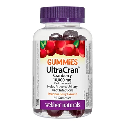 Webber Naturals UltraCran Cranberry Gummies - 10000mg - 60's