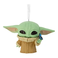 Hallmark Ornaments Funko POP! Star Wars: The Mandalorian Christmas Tree Ornament - Grogu with Butterfly