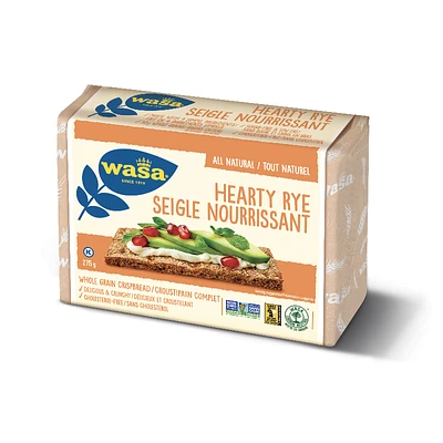 Wasa Hearty Rye Crispbread - 275g