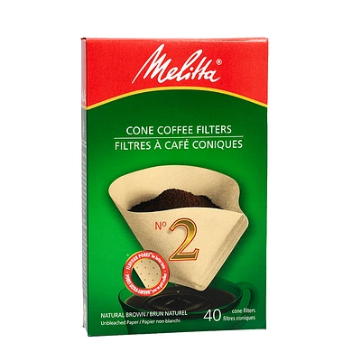 Melitta Coffee Filters - No.2 - Natural Brown - 40s