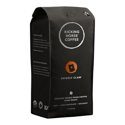 Kicking Horse Whole Bean Coffee - Grizzly Claw - 454g