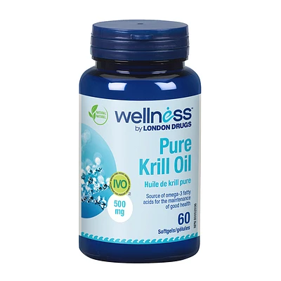 Wellness by London Drugs Pure Krill Oil - 500mg - 60s
