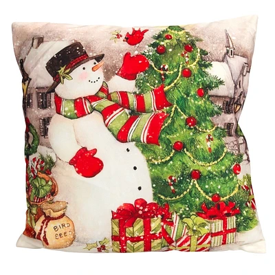 Xmas Cushion Wrap Showman Scene - 16x16inch