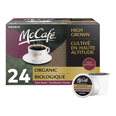 McCafe High Grown K-Cup Coffee Pods - Dark Roast - 24's