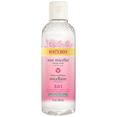 Burt's Bees 3 in 1 Rose Micellar Toning Water - 236.5ml