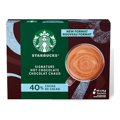 Starbucks Signature Hot Chocolate - 40% Cocoa - 10 x 24g