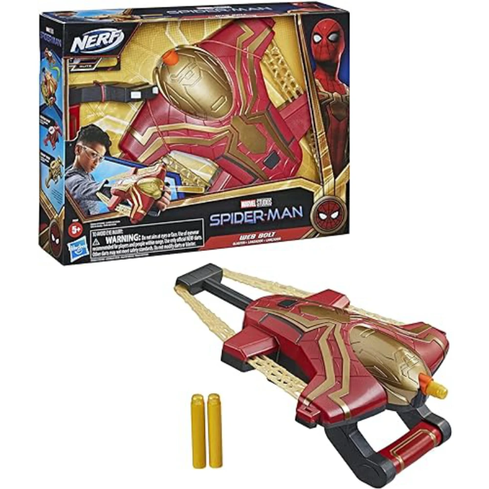 NERF Marvel Spider-Man Web Bolt Blaster Toy