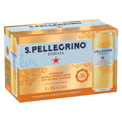 San Pellegrino Essenza - Tangerine & Wild Strawberry - 8x330ml