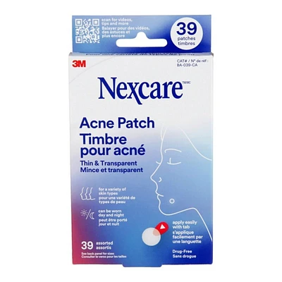 Nexcare Acne Patch Thin and Transparent - 39s
