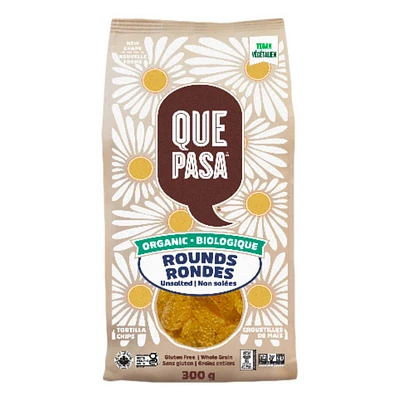 Que Pasa Unsalted Round Chips - 300g