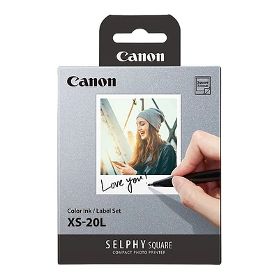 Canon Selphy Square Colour Ink/Label Set - XS-20L