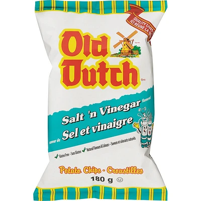 Old Dutch Potato Chips - Salt and Vinegar - 180g
