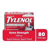 Tylenol Rapid Release Extra Strength Gel Capsules - 80's