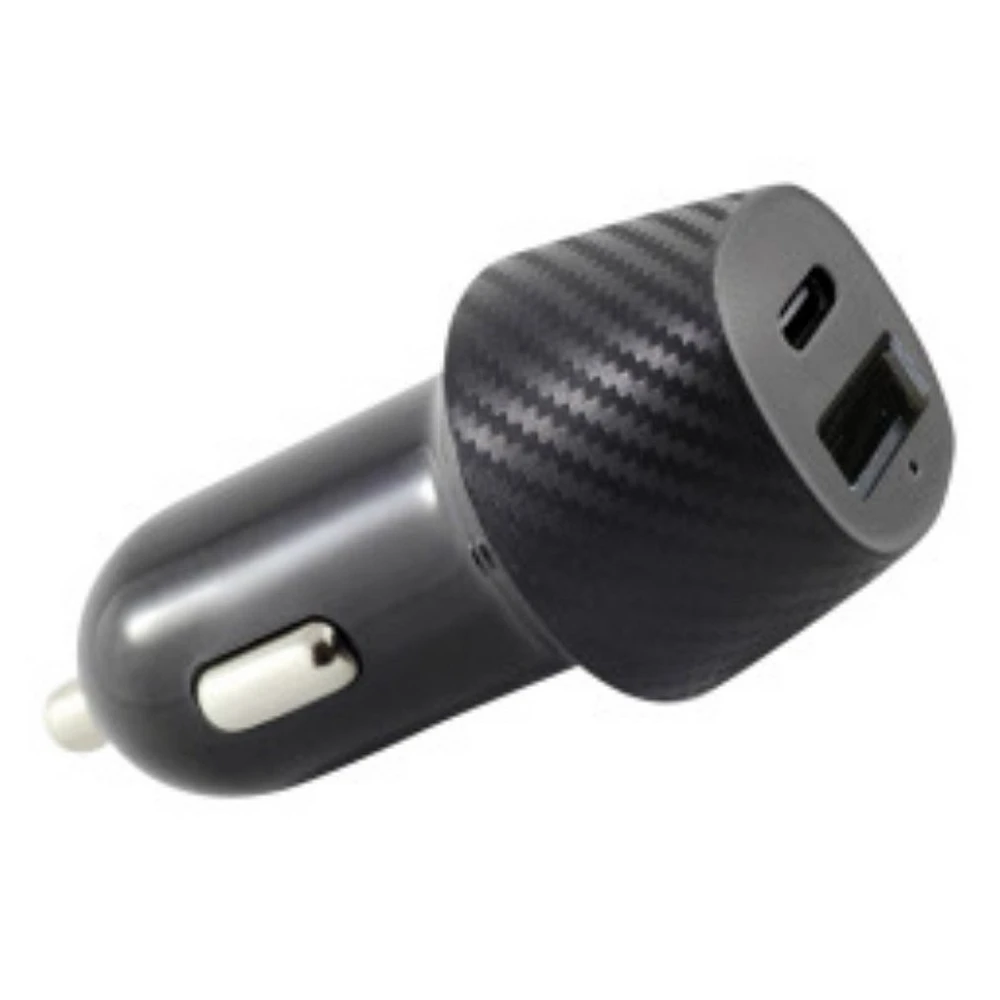 iQ 20W 2.4 USB CLA PD Car Charger - Black - IQCLAPD2024V