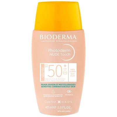 BIODERMA Photoderm Nude Touch SPF 50+ Very Light Color - 40 ml