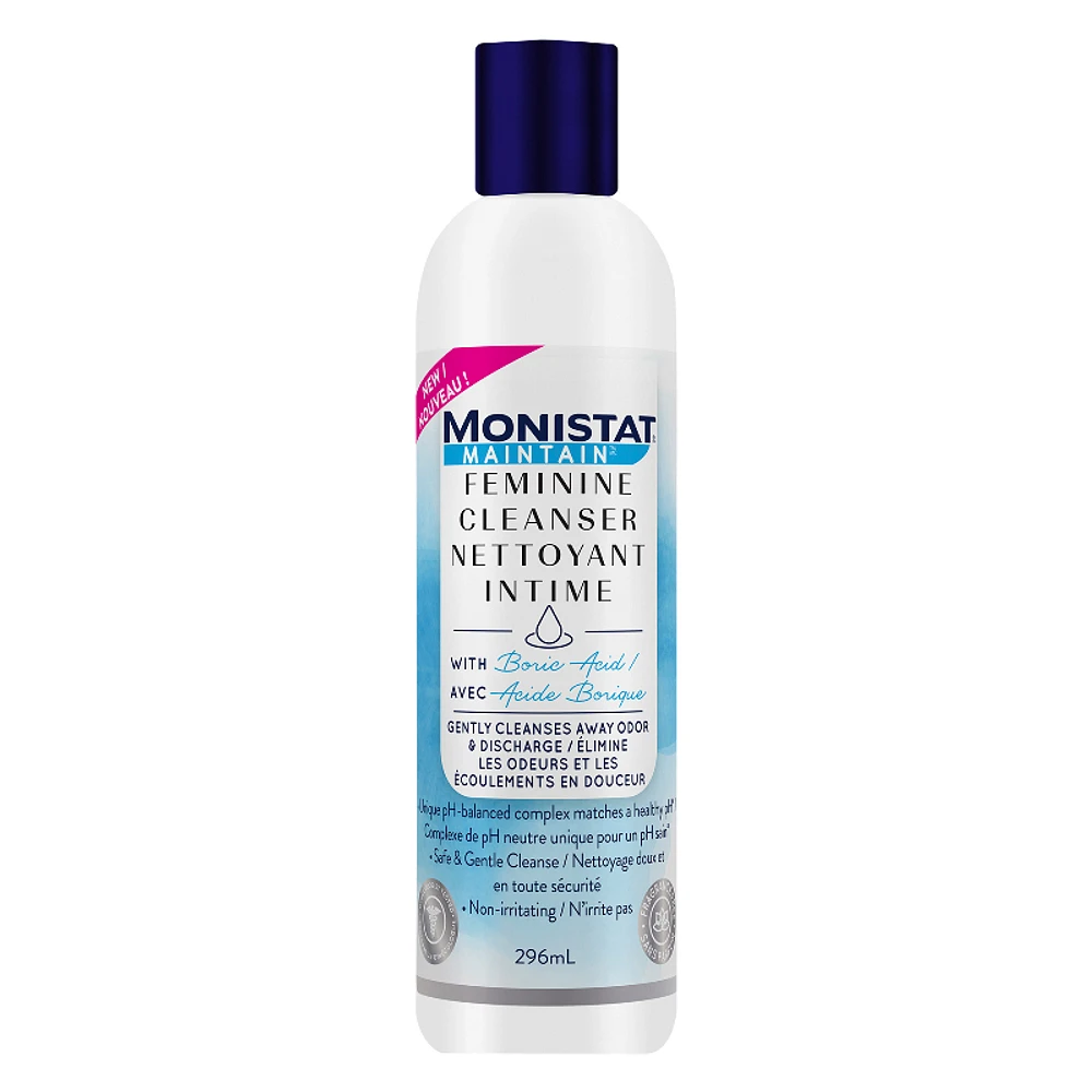 Monistat Maintain Feminine Cleanser with Boric Acid - 296ml