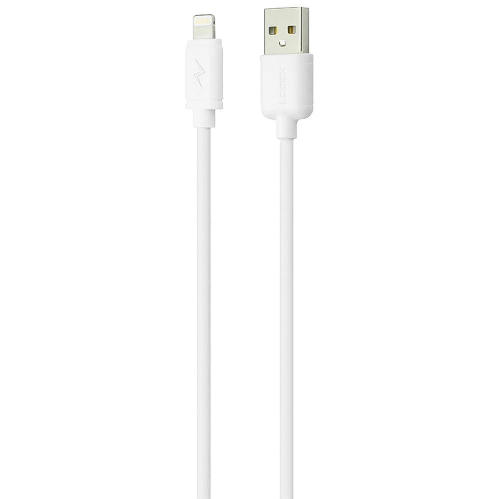 Logiix Sync/Charge Jolt XL 8-pin Lightning to USB Cable - 3 M - White - LGX-10936