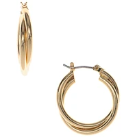 Nine West Twisted Hoop Earrings - Gold
