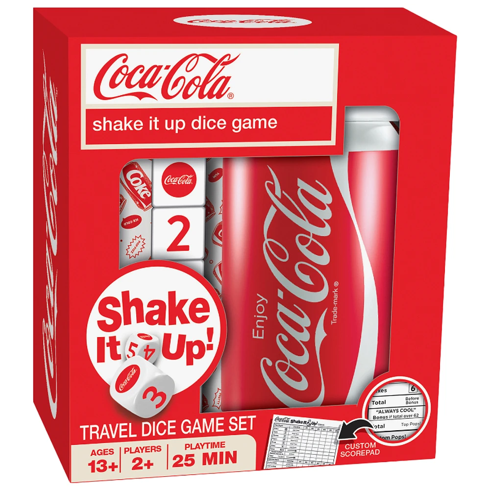 Coca Cola Shake It Up Dice Game - Red / White