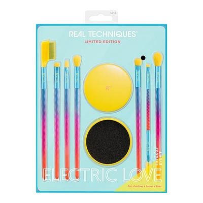 Real Techniques Limited Edition Electric Love Extra AF Eye Kit - 8 piece