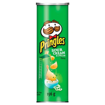 Pringles Potato Chips - Sour Cream & Onion - 156g