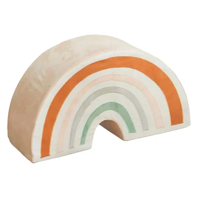 Wonder and Wise Rainbow Pouf Cushion - 27x10x15in