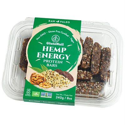 Glutenull Hemp Fruit & Nut Energy Protein Bars - 240g