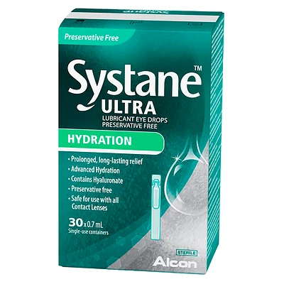 Systane Ultra Lubricant Eye Drops - Hydration - 30 x 0.7ml