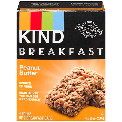 Kind Breakfast Bar - Peanut Butter - 4x50g
