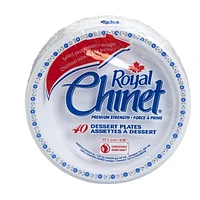 Royal Chinet Dessert Plates - 40 pack