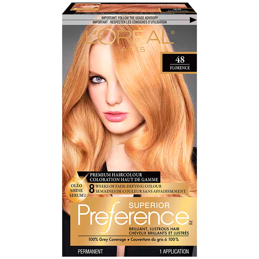 L'Oreal Superior Preference Fade-Defying Colour & Shine System - 48 Copper Blonde