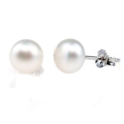 Charisma Sterling Silver Pearl Stud Earrings