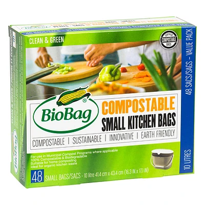 BioBag Compostable Small Kitchen Bags - 48s