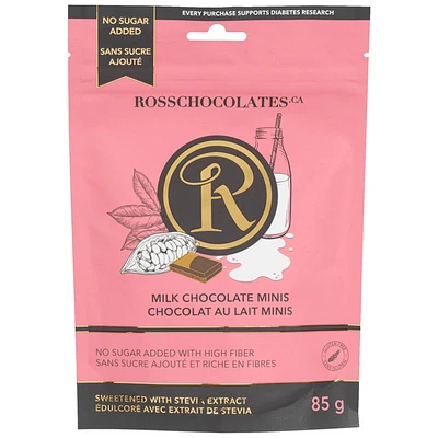 Ross Stevia Pouch Milk Chocolate Minis - 85g
