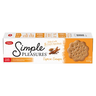 Dare Simple Pleasure Cookies - Spice Snaps - 310g