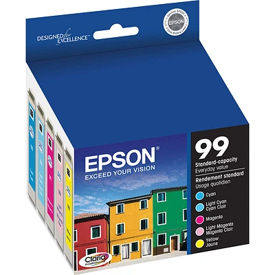 Epson 99 Claria Hi-Definition Ink 99 Standard-Capacity Colour Ink Cartridge - Colour Multi-pack - T099920-S