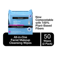 Neutrogena All-In-One Make-up Removing Cleansing Wipes - 2 x 25s