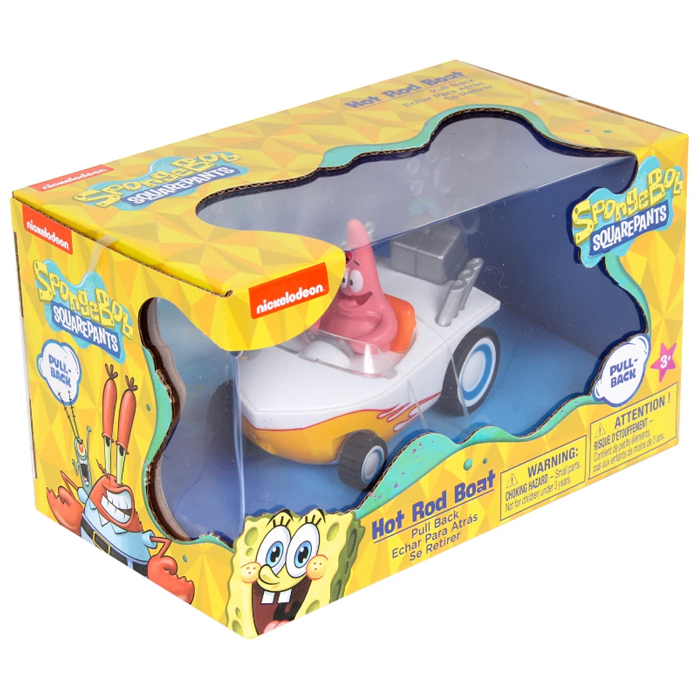 NKOK SpongeBob Squarepants Pull Back Patrick Hot Rod Boat