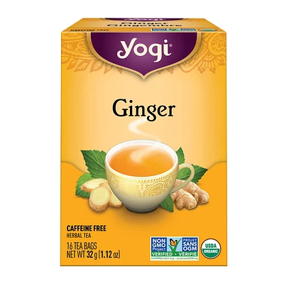 Yogi Caffeine Free Herbal Tea Bags - Ginger - 16s