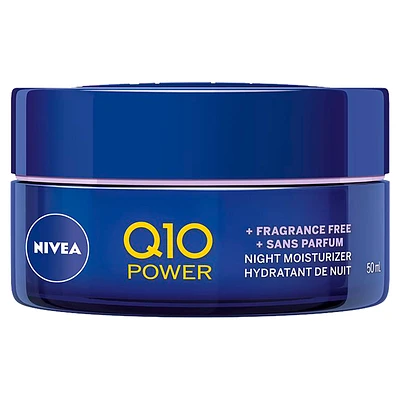 Nivea Q10 Power Anti-Wrinkle Night Moisturizer - Fragrance Free - 50ml