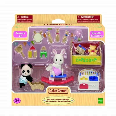 Calico Critters Baby's Toy Box - Snow Rabbit and Panda Babies