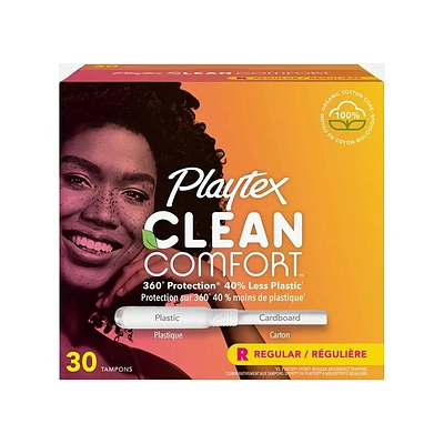 Playtex Clean Comfort Tampons - Regular - 30's