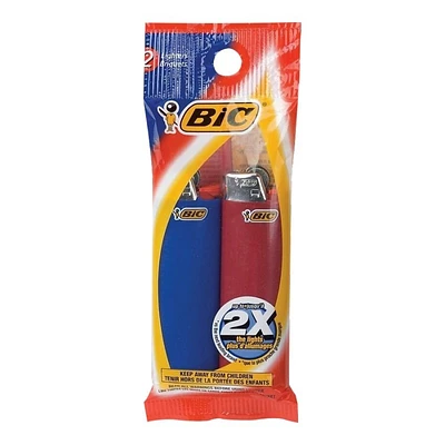 BIC Disposable Lighters - Assorted Colours - 2's