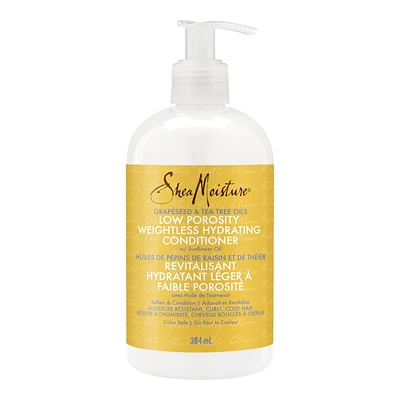 SheaMoisture Low Porosity Weightless Hydrating Conditioner - Grapeseed & Tea Tree Oils - 384ml