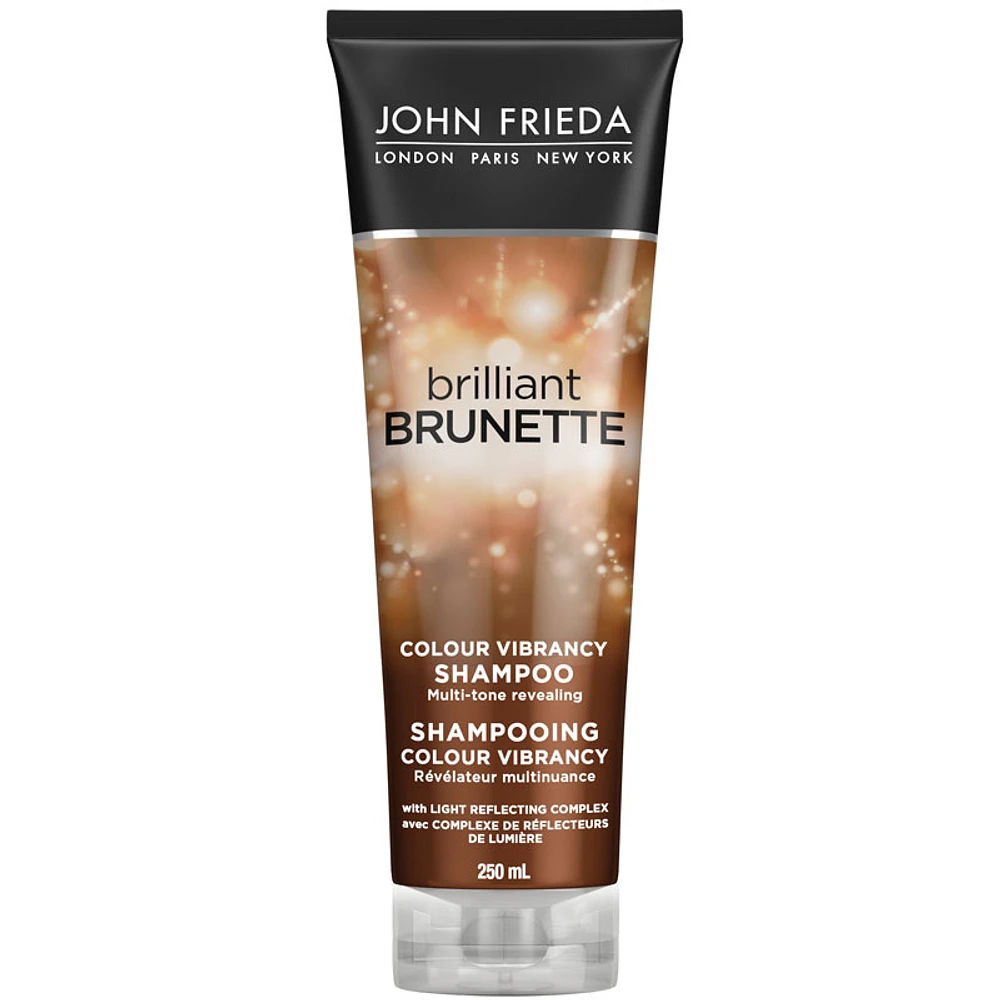 John Frieda Brilliant Brunette Colour Vibrancy Shampoo - 250ml