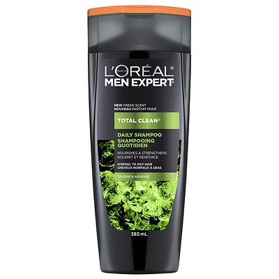 L'Oreal Men Expert Total Clean Daily Shampoo - Taurine & Arginine - 385ml